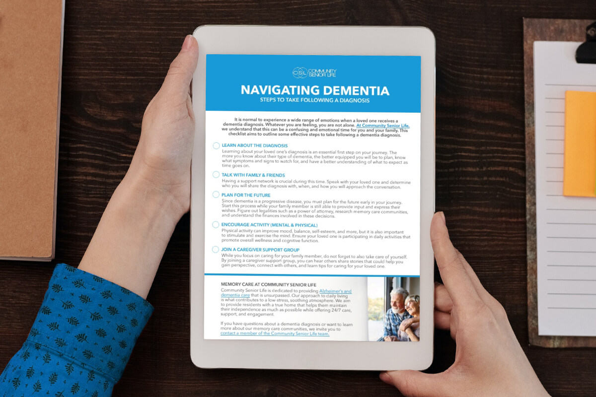 Navigating a Dementia Diagnosis