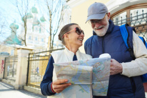 Senior Couple Looking at Map_Community Senior Life