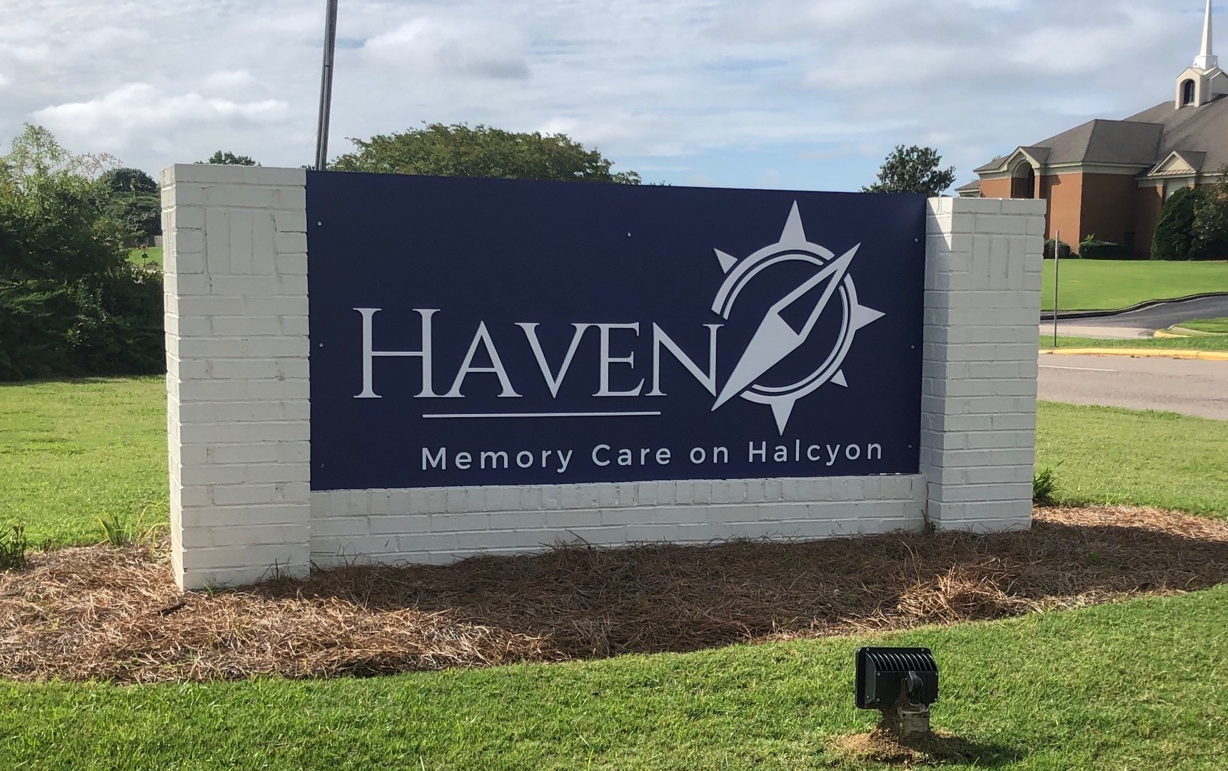 Front Sign-Haven Memory Care on Halcyon